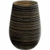 Stolzle S3525112T Twister 16.5 Oz. Black/Gold Stemless Wine Glass / Tumbler - 24/Case