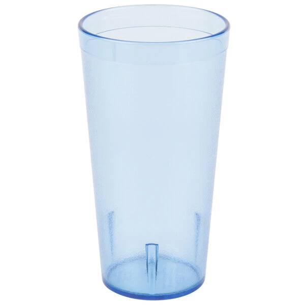 Carlisle 522054 Stackable 20 Oz. Blue SAN Plastic Tumbler - 6/Pack 2 Carlisle 522054 Stackable 20 Oz. Blue SAN Plastic Tumbler - 6/Pack - Image 2
