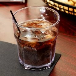 Carlisle 581207 Louis 12 Oz. Clear SAN Plastic Tumbler - 4/Pack