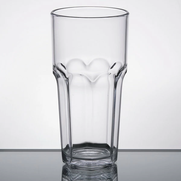 Carlisle 581407 Louis 14 Oz. Clear SAN Plastic Tumbler - 4/Pack 2 Carlisle 581407 Louis 14 Oz. Clear SAN Plastic Tumbler - 4/Pack - Image 2