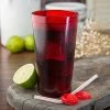 Carlisle 521610 Stackable 16 Oz. Ruby SAN Plastic Tumbler - 6/Pack