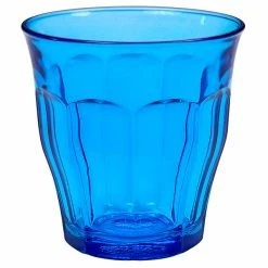 Duralex 1027SR06SB Picardie 8.75 Oz. Blue Stackable Glass Tumbler - 48/Case