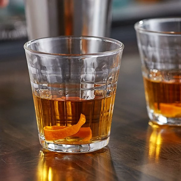 Duralex 1032AB06 Prisme 7.75 Oz. Stackable Glass Tumbler - 48/Case 1 Duralex 1032AB06 Prisme 7.75 Oz. Stackable Glass Tumbler - 48/Case