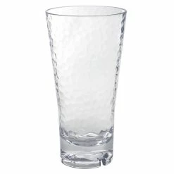 Front Of The House AHB003CLT23 Drinkwise 18 Oz. Hammered Tritan Plastic Highball Glass - 12/Pack
