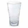 Front Of The House AHB007CLT23 Drinkwise 16 Oz. Hammered Tritan Plastic Highball Glass - 12/Pack