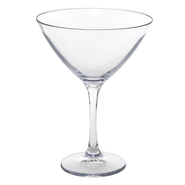 Front Of The House AMA008CLT23 Drinkwise 7 Oz. Tritan Plastic Martini Glass - 12/Pack 1 Front Of The House AMA008CLT23 Drinkwise 7 Oz. Tritan Plastic Martini Glass - 12/Pack