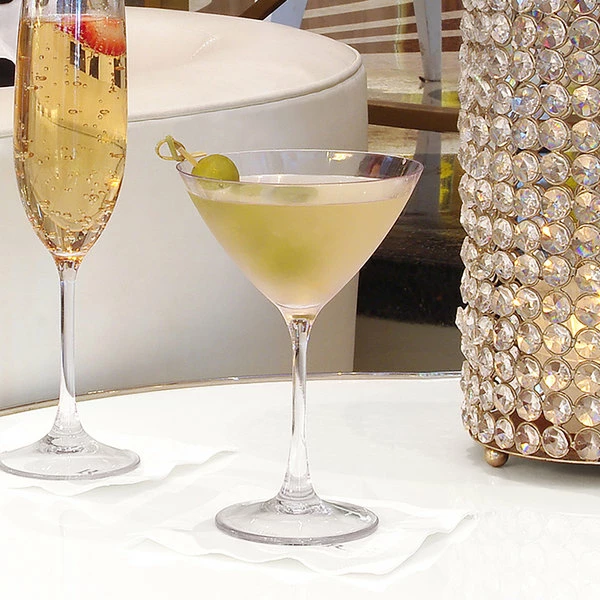 Front Of The House AMA008CLT23 Drinkwise 7 Oz. Tritan Plastic Martini Glass - 12/Pack 2 Front Of The House AMA008CLT23 Drinkwise 7 Oz. Tritan Plastic Martini Glass - 12/Pack - Image 2