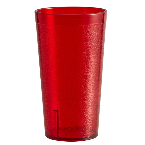 Carlisle 521610 Stackable 16 Oz. Ruby SAN Plastic Tumbler - 6/Pack 2 Carlisle 521610 Stackable 16 Oz. Ruby SAN Plastic Tumbler - 6/Pack - Image 2