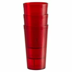 Carlisle 521610 Stackable 16 Oz. Ruby SAN Plastic Tumbler - 6/Pack 5 Carlisle 521610 Stackable 16 Oz. Ruby SAN Plastic Tumbler - 6/Pack -Vidivi shop 2009804