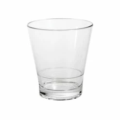 Elite Global Solutions DW3290PC-CL 9 Oz. Plastic Stackable Rocks / Old Fashioned Glass - 24/Case