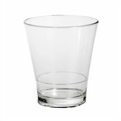 Elite Global Solutions DW3291PC-CL 12 Oz. Plastic Stackable Double Rocks / Old Fashioned Glass - 24/Case