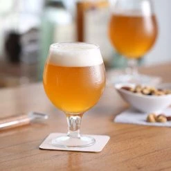 Pasabahce 440247-024 Cheers 13 Oz. Stackable Fully Tempered Belgian Beer Glass - 24/Case