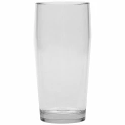 GET Enterprises GET SW-2006-CL Via 16 Oz. Customizable Tritan Plastic Pint Glass - 24/Case