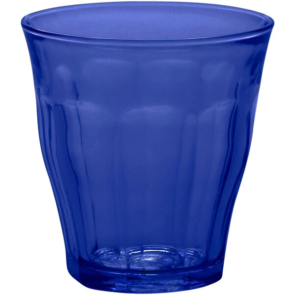 Duralex 1027FB06 Picardie Saphir 8.75 Oz. Stackable Blue Glass Tumbler - 72/Case 1 Duralex 1027FB06 Picardie Saphir 8.75 Oz. Stackable Blue Glass Tumbler - 72/Case