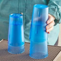 Choice 16 Oz. Blue SAN Plastic Pebbled Tumbler - 12/Pack -Vidivi shop 2162867