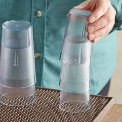 Choice 5 Oz. Clear SAN Plastic Pebbled Tumbler - 12/Pack -Vidivi shop 2162903