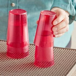 Choice 5 Oz. Red SAN Plastic Pebbled Tumbler - 12/Pack -Vidivi shop 2162978