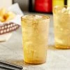 Choice 9 Oz. Amber SAN Plastic Pebbled Tumbler - 12/Pack