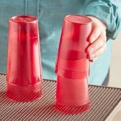 Choice 9 Oz. Red SAN Plastic Pebbled Tumbler - 12/Pack -Vidivi shop 2163166