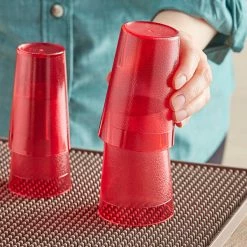 Choice 8 Oz. Red SAN Plastic Pebbled Tumbler - 12/Pack -Vidivi shop 2163241
