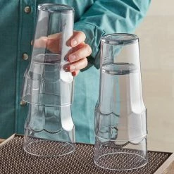 Choice 22 Oz. Clear SAN Plastic Paneled Tumbler - 12/Pack -Vidivi shop 2163874