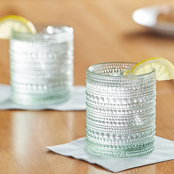 Fortessa Tableware Solutions Fortessa Jupiter 10 Oz. Sage Green Rocks / Double Old Fashioned Glass - 24/Case 1 Fortessa Tableware Solutions Fortessa Jupiter 10 Oz. Sage Green Rocks / Double Old Fashioned Glass - 24/Case