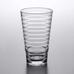 GET Enterprises GET SW-1714-CL Cirq 10 Oz. SAN Plastic Stackable Mixing Glass - 24/Case