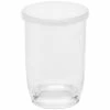 American Metalcraft 3 Oz. Reusable Clear Plastic Cup With Lid PMC3 - 6/Pack