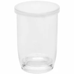 American Metalcraft 3 Oz. Reusable Clear Plastic Cup With Lid PMC3 - 6/Pack