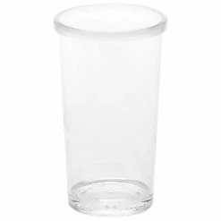 American Metalcraft 20 Oz. Reusable Clear Plastic Tumbler With Lid PTL20