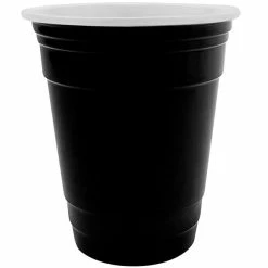 GET Enterprises GET To-Go 16 Oz. Black Plastic Reusable Tumbler - 24/Case