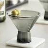 Acopa Pangea 6 Oz. Gray Martini Glass - 12/Case