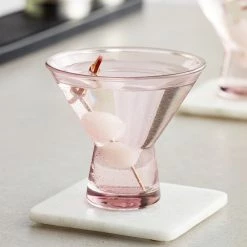 Acopa Pangea 6 Oz. Mauve Martini Glass - 12/Case
