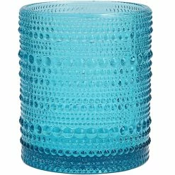 Fortessa Tableware Solutions Fortessa Jupiter 10 Oz. Lagoon Blue Rocks / Double Old Fashioned Glass - 24/Case