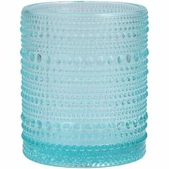 Fortessa Tableware Solutions Fortessa Jupiter 10 Oz. Pool Blue Rocks / Double Old Fashioned Glass - 24/Case