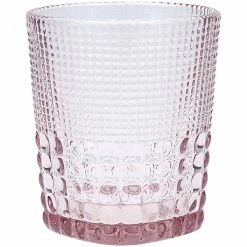 Fortessa Tableware Solutions Fortessa Malcolm 11.5 Oz. Pink Rocks / Double Old Fashioned Glass - 24/Case