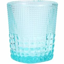 Fortessa Tableware Solutions Fortessa Malcolm 11.5 Oz. Pool Blue Rocks / Double Old Fashioned Glass - 24/Case