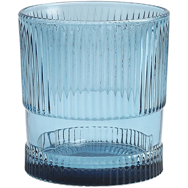 Fortessa Tableware Solutions Fortessa NoHo 9.85 Oz. Blue Rocks / Double Old Fashioned Glass - 4/Case 1 Fortessa Tableware Solutions Fortessa NoHo 9.85 Oz. Blue Rocks / Double Old Fashioned Glass - 4/Case