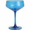 Fortessa Tableware Solutions Fortessa Outside 8.9 Oz. Blue Tritan Plastic Coupe Glass - 24/Case