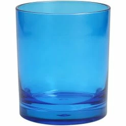 Fortessa Tableware Solutions Fortessa Outside 12 Oz. Blue Tritan Plastic Rocks / Old Fashioned Glass - 24/Case
