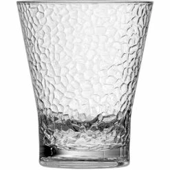 Fortessa Tableware Solutions Fortessa Outside 10 Oz. Hammered Tritan Plastic Juice Glass - 24/Case