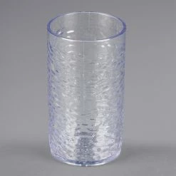 Carlisle 551707 Pebble Optic 16.7 Oz. Clear SAN Plastic Tumbler - 24/Case