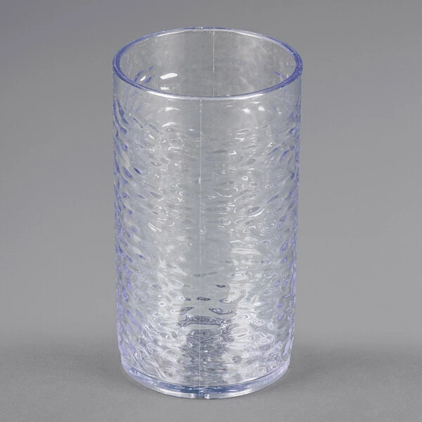 Carlisle 551707 Pebble Optic 16.7 Oz. Clear SAN Plastic Tumbler - 24/Case 1 Carlisle 551707 Pebble Optic 16.7 Oz. Clear SAN Plastic Tumbler - 24/Case