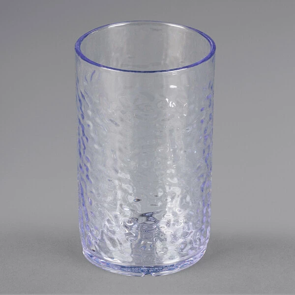 Carlisle 550907 Pebble Optic 9.5 Oz. Clear SAN Plastic Tumbler - 24/Case 2 Carlisle 550907 Pebble Optic 9.5 Oz. Clear SAN Plastic Tumbler - 24/Case - Image 2