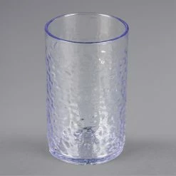 Carlisle 550807 Pebble Optic 8 Oz. Clear SAN Plastic Tumbler - 24/Case
