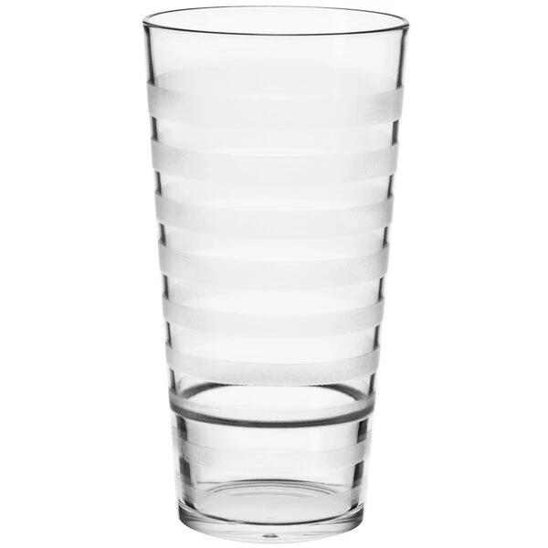 GET Enterprises GET SW-1520-CL Orbis 20 Oz. Clear Customizable SAN Plastic Tumbler - 24/Case 2 GET Enterprises GET SW-1520-CL Orbis 20 Oz. Clear Customizable SAN Plastic Tumbler - 24/Case - Image 2