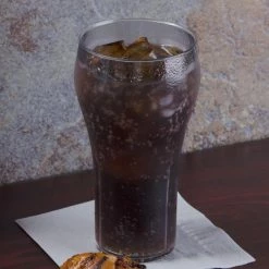 GET Enterprises GET 7724-1-CL Bell 24 Oz. Clear Customizable SAN Plastic Pebbled Soda Glass - 72/Case