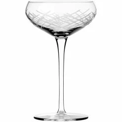 Master's Reserve Renewal 9 Oz. Crosshatch Coupe Glass - 12/Case