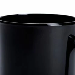 Arcoroc 73442 10.5 Oz. Customizable Black Fully Tempered Glass Mug By Arc Cardinal - 12/Case -Vidivi shop 244987