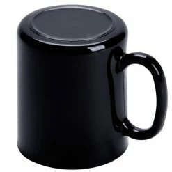 Arcoroc 73442 10.5 Oz. Customizable Black Fully Tempered Glass Mug By Arc Cardinal - 12/Case -Vidivi shop 244988
